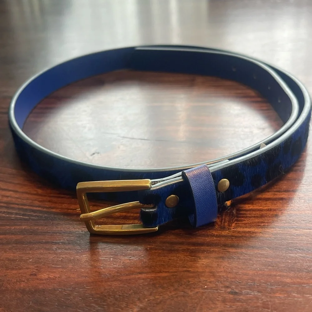 GAP Blue and Black Belt with Gold Buckle